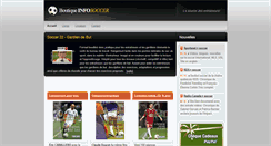 Desktop Screenshot of boutique.infosoccer.ca